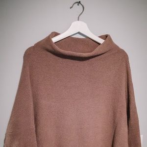 Free People Slouchy Ottoman Tunic Nutmeg Mauve XS